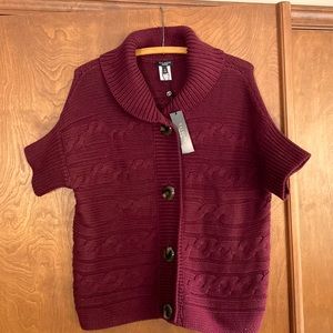 Burgundy Talbots Sweater